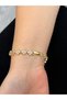 Xuping Stone Embellished Vintage Flower / Clover Motif Elegant Bracelet - Stainless Steel - 3