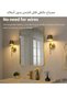 XICEN 2pcs Rechargeable Wall Light, 5200mAh Wireless Wall Sconce with RGB Rechargeable Bulbs - 4