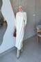 Aryel Belted Dress Cream - 4