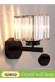 DUNISO Crystal Wall Lamp, Crystal Wall Sconces,Creative Bedroom Bedside Lamp, Indoor Lighting