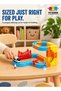 80 Pieces Electric Train Set Toy for Boys and Girls Cube Track Magnetic Block with Gift - 5