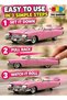 1:24 Scale Vintage Toy Car for Kids and Collectors, Diecast Metal Model Car with Light - 5