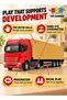 Alloy Container Truck Model with Detachable Trailer | Die-Cast Metal Vehicle with Sound - 3