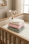 Mi̇noti̇ Newborn Baby Hospital-Issued Interlock Ribbed Double-Breasted Bodysuit Set (with Booties, under Hat, and Bib) - 2