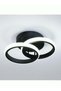 MIXDE Modern LED Ceiling Light Cool White Round LED Ceiling Light Black Small Hallway Light Simple