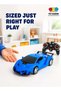 2-in-1 remote control toy, Transforming Remote Control Robot Car for Kids, Blue RC - 5