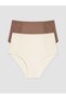 Esvab • Modern & Distinctive High-Waisted Plain Panties 2-Pack