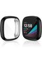 حافظة واقية للساعة الذكية، حافظة حماية للشاشة متوافقة مع Fitbit Sense وVersa 3، سوفت - 3
