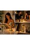 Dunekart Table Lamp Metal Gold Touch Sensor - LED Rechargeable Cordless Desk Light with 3 - 4