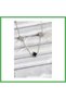 316L Steel Chain Silver Color Black and Zircon Stone Baby Boy Clover Women's Necklace Bezoss