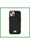 iPhone 14 Plus Compatible Case Kelvin Silicone with Business Card Holder - Black Bezoss