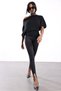 Black Belted Bat Sleeve Knitwear 251375 - 3