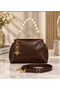 Women's Pearl Handle Shoulder and Hand Bag – Stylish Everyday Bag with Gold Clip, Star Accessories, Adjustable Strap, and Lining
