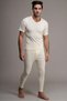 Men's Short Sleeve Wool Undershirt Long Wool Johns Thermal Underwear