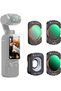 مجموعة فلاتر عدسات VND/CPL/واسعة الزاوية، متوافقة مع جهاز DJI Osmo Pocket 3 Creator Combo، فلاتر ND متغيرة من ND2 إلى ND32.