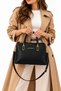 Women's Stylish Accessory Waterproof Fabric Long Strap 4-Compartment Hand and Shoulder Bag - 4