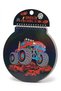Stickered Picture Notebook Large Size Giant Wheeled Truck Themed Black - 5