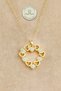 Steel Necklace - Stone Necklace 316L Steel Necklace Does Not Tarnish or Fade 39+5cm - 3
