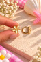 Five Petal Flower Children's Earrings