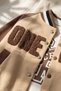 Baby Brown College Jacket 3-Piece Set - Embroidered Cotton Joggers and Printed T-Shirt Combination - 5
