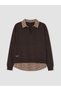 Shirts for Style Seekers from Uzg Store Roba Collar Checkered Embroidered Women's Sweatshirt - 2