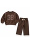 Boys' 3-Ply Cotton Sweatshirt Pants Set 2-8 Years - 4