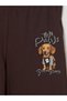 Özmarka New Season Brown Printed Boys' Pajama Bottoms - 3
