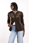 Brown Beaded and Sequin Embroidered Cardigan 7892 - 3