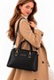 Women's Stylish Accessory Waterproof Fabric Long Strap 4-Compartment Hand and Shoulder Bag - 7