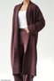 Women's Cherry Shawl Collar Long Knitwear Cardigan - 3