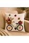 Set of 2 Trendy Throw Pillow Covers 43X43 - Popular Luxury Living Room Decor Punch Embroidered Tufting Square Pillowcase - 3