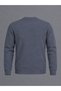 Men's Slim Fit Crew Neck Casual Knitwear Smoked Sweater - 3
