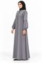 Traditional Geometric Pattern Embroidered Abaya |   Traditional Geometric Embroidered Abaya - 3