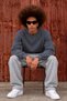 Men's Basic Crew Neck Long Sleeve Smoked Sweater - 4
