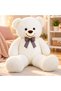 Plush Teddy Bear 80 cm Large Size Teddy Bear with White Bow - 4
