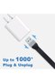 كابل USB قصير 5.3 بوصة، كابل شحن سريع من USB A إلى USB A بقوة 60 واط، يدعم مزامنة البيانات بسرعة 10 جيجابت في الثانية، شحن سريع 3 أمبير. - 5