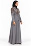 Flower and Leaf Embroidery Abaya |   Floral and Leaf Embroidered Abaya - 2