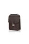 Genuine Leather Strap Vertical Medium Size Briefcase