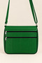 Genuine Leather, Crossbody Strap, Casual Bag, Women's Shoulder Bag, Green, 28*25*8 cm - 3