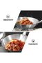 woobles Wok Pan Stainless Steel Stir Fry Pans Wok Frying Wok Pan Induction Stove Wok with Wood - 5