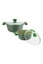 Essentials Granite 6 Piece Non-Stick Cast Aluminium Cookware set | Induction Base | Non - 5