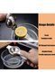 Hoasis Kitchen Item,201 Stainless Steel Lemon Squeezer, Premium Quality Citrus Hand Juicer for Max - 3