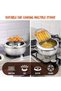 RATSAW Deep Fryer Pot 304 Stainless Steel Tempura Frying Pot With Thermometer And Oil Drip Drainer - 4