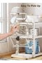 YIJIA HOME GOODS 1pcs3-Layer Double-Row Pot Rack/Kitchen Storage Rack, Durable Carbon Steel - 2