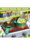Eesyy Kids Kitchen Playset 63PCS, Pretend Play Kitchen with Sounds and Lights, Cooking Stove Steam - 5