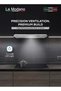 LA MODANO Slim Stainless Steel 90cm Built-In Kitchen Hood with 3-Speed Control, LED Lighting, and - 2