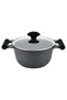 12-Piece Granite Non-Stick Aluminium Essentials Induction Base Cookware Set Includes - 3