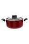 Safecook Non-Stick Covered Stockpot Red 30cm