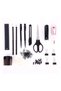E38251A Rotary Desk Organizer, φ153×145mm, Black, Durable HIPS Material, 7 Compartments - 4