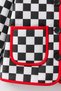 Boy's Race Car Checkerboard Patterned Jacket - 4
